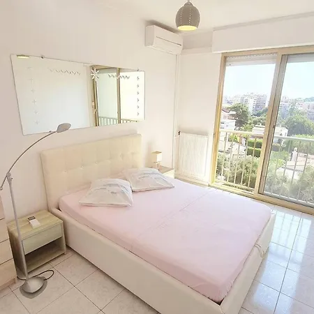 Appartement 2p Famille Vue Mer, Piscine, Tennis, Wifi, Parking - A Louer Antibes