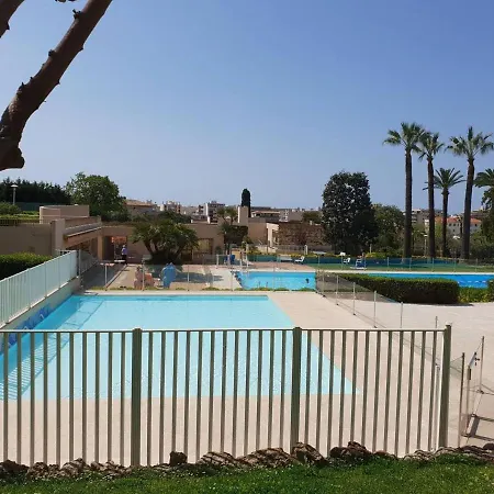 2p Famille Vue Mer, Piscine, Tennis, Wifi, Parking - A Louer Antibes