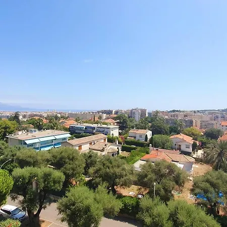 2p Famille Vue Mer, Piscine, Tennis, Wifi, Parking - A Louer Appartement Antibes