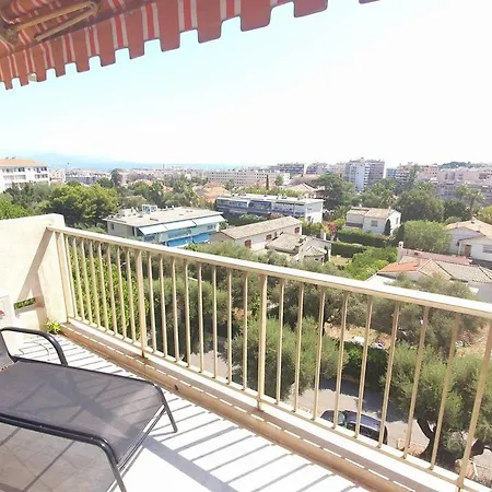 2p Famille Vue Mer, Piscine, Tennis, Wifi, Parking - A Louer Antibes